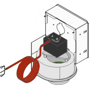 Groupe ventilateur muni d'étrier  poêle BRISACH FPC 90 11KW 44008050