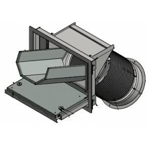 Trappe de chargement des granulés complet poêle CADEL IDRO SATURNO 16 5018002